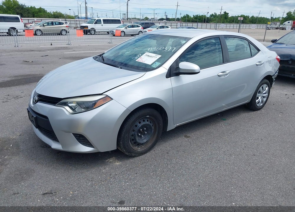 2014 TOYOTA COROLLA LE VIN: 5YFBURHEXEP063637