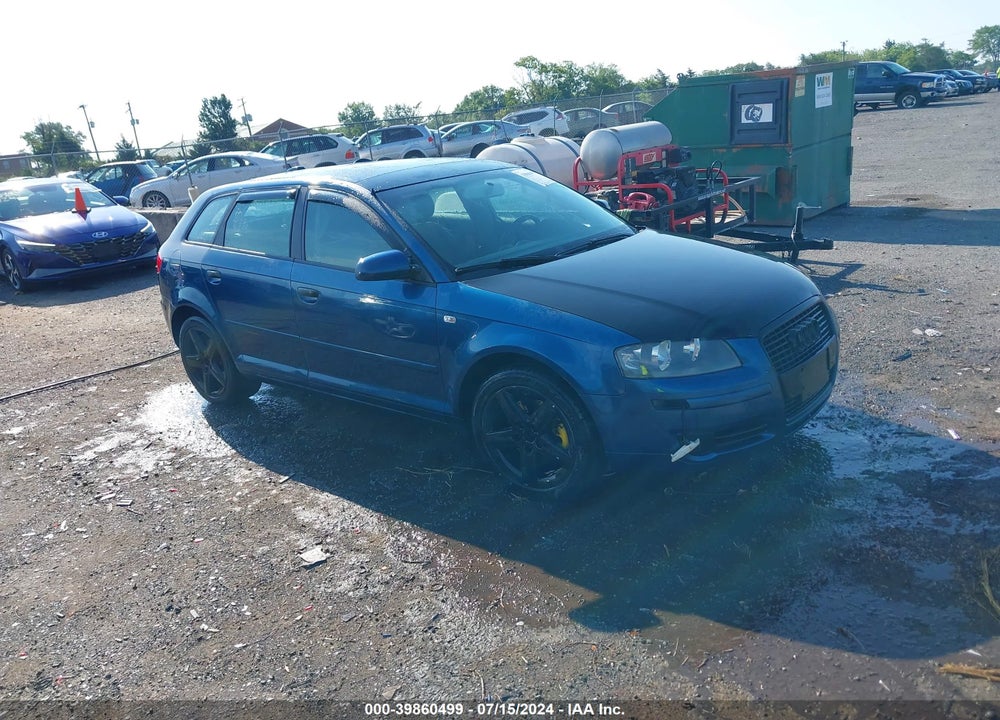 2006 AUDI A3 2.0T VIN: WAUHF78P76A073409