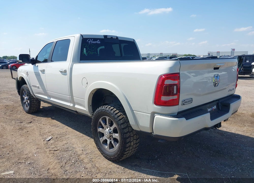 2021 RAM 2500 LIMITED LONGHORN  4X4 6'4 BOX VIN: 3C6UR5GL7MG583616