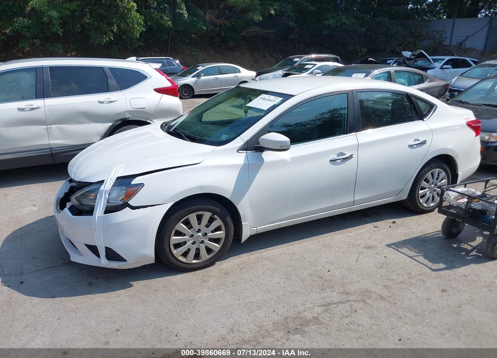 2017 NISSAN SENTRA SV VIN: 3N1AB7AP6HY378962