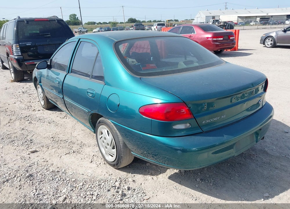 1998 FORD ESCORT SE VIN: 1FALP13PXWW101999