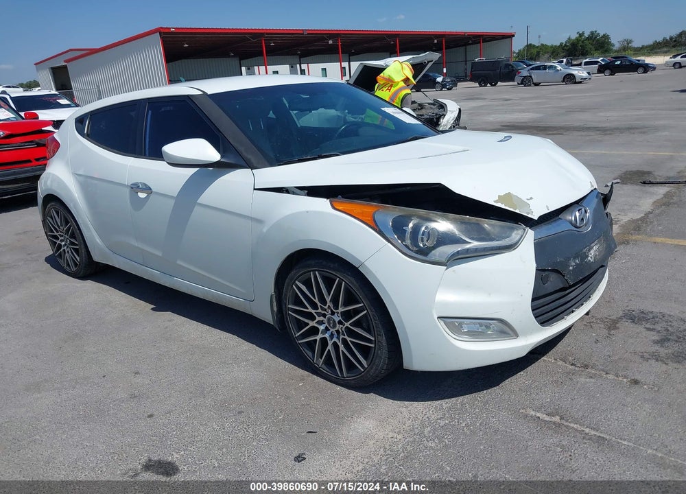 2014 HYUNDAI VELOSTER FLEX W/BLACK VIN: KMHTC6AD2EU213570
