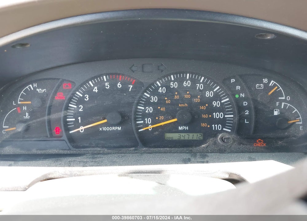 2001 TOYOTA TUNDRA SR5 V8 VIN: 5TBRT34121S190703