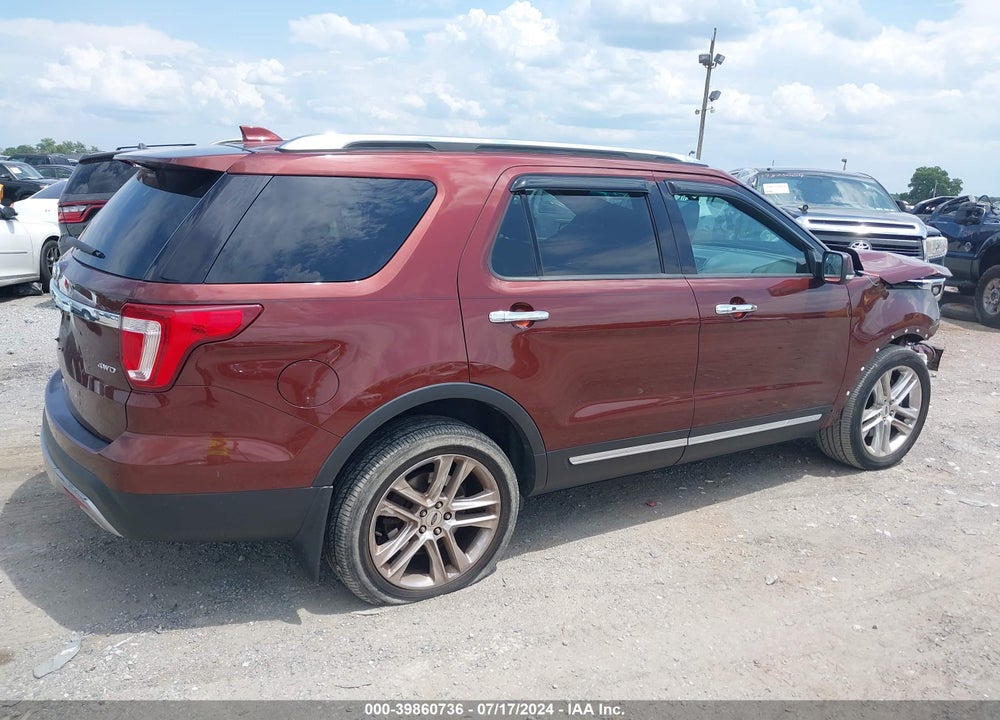 2016 FORD EXPLORER LIMITED VIN: 1FM5K8F89GGB83536