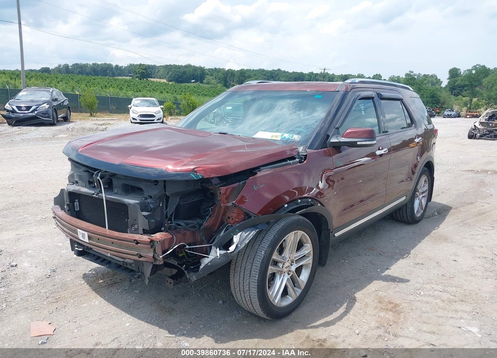 2016 FORD EXPLORER LIMITED VIN: 1FM5K8F89GGB83536