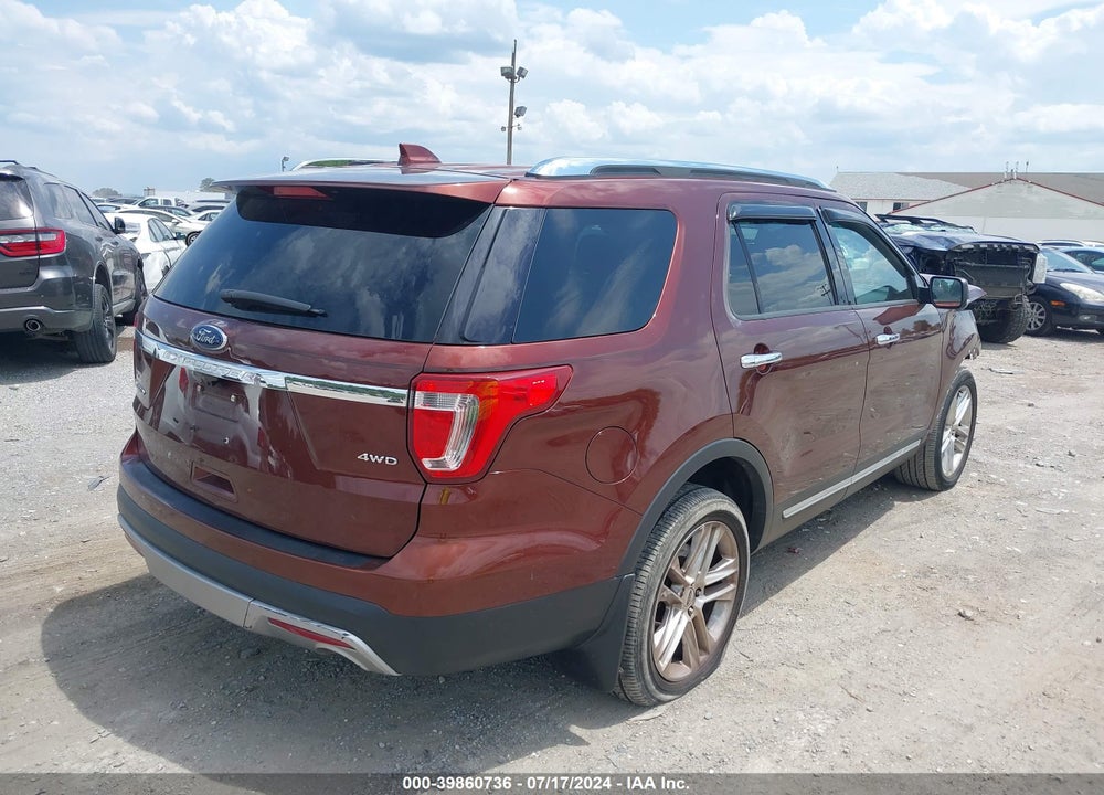 2016 FORD EXPLORER LIMITED VIN: 1FM5K8F89GGB83536