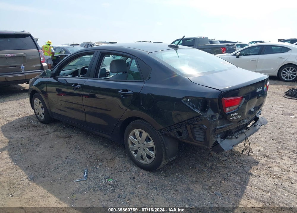 2022 KIA RIO S VIN: 3KPA24AD7NE431229