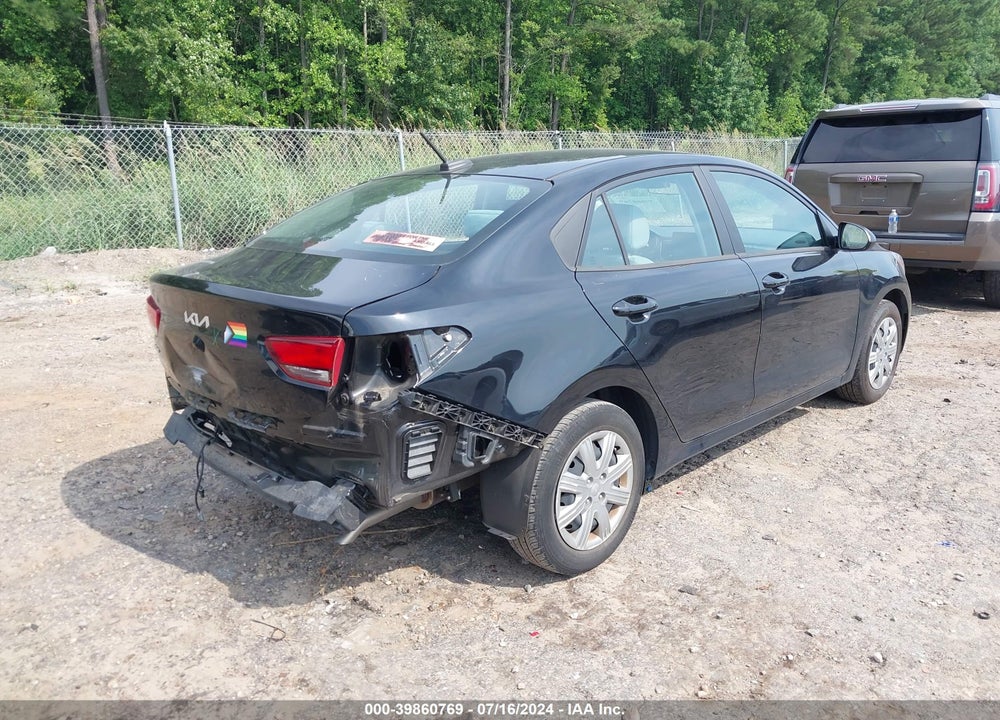 2022 KIA RIO S VIN: 3KPA24AD7NE431229