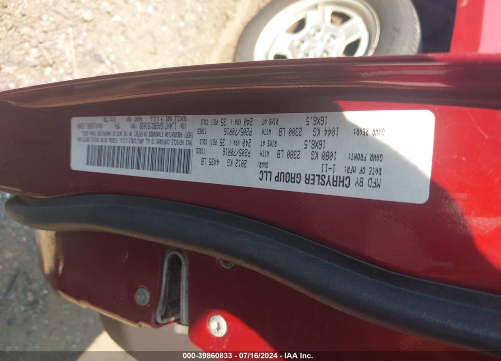 2011 JEEP PATRIOT SPORT VIN: 1J4NT1GA2BD151039