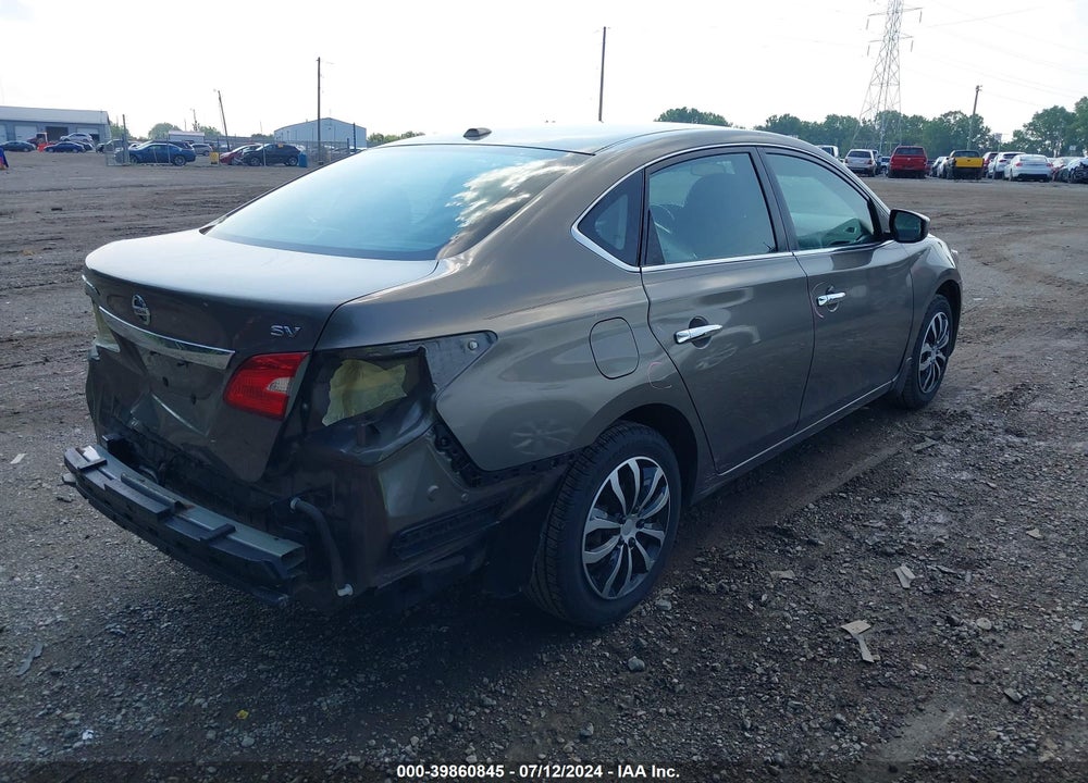 2017 NISSAN SENTRA SV VIN: 3N1AB7AP3HL657668