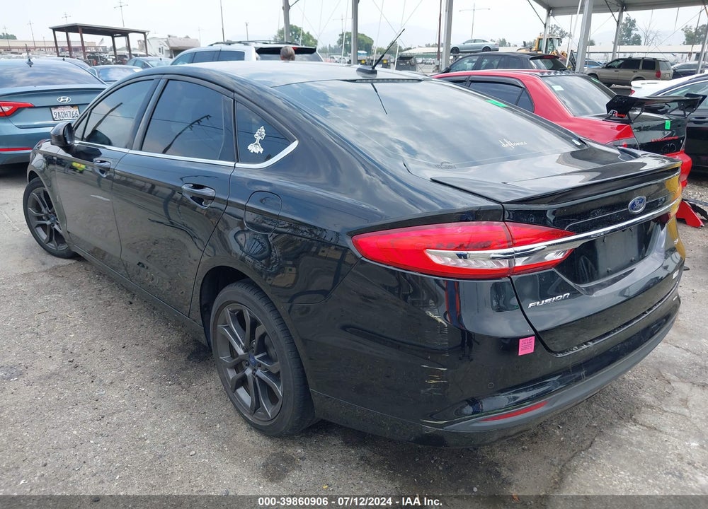 2018 FORD FUSION SE VIN: 3FA6P0H75JR187430