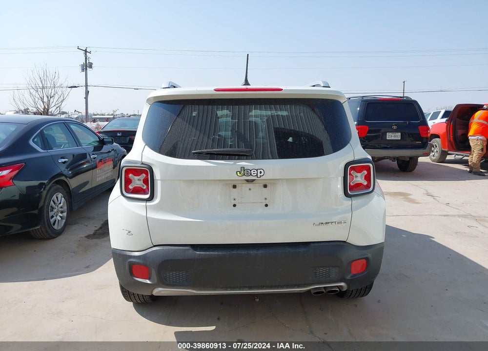 2017 JEEP RENEGADE LIMITED FWD VIN: ZACCJADB3HPE40442