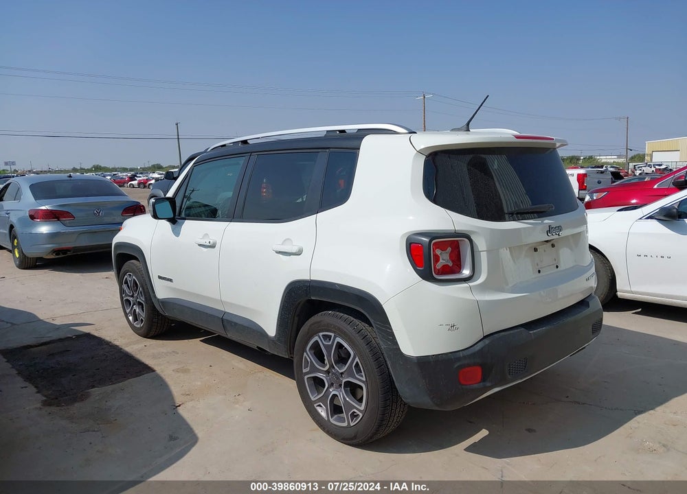 2017 JEEP RENEGADE LIMITED FWD VIN: ZACCJADB3HPE40442