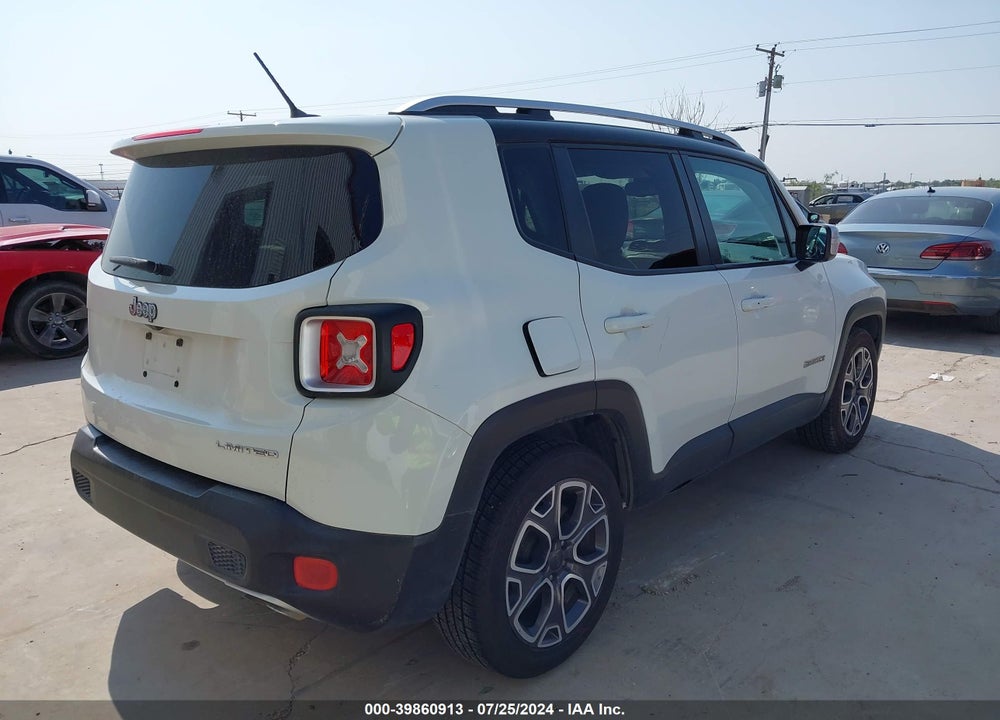2017 JEEP RENEGADE LIMITED FWD VIN: ZACCJADB3HPE40442