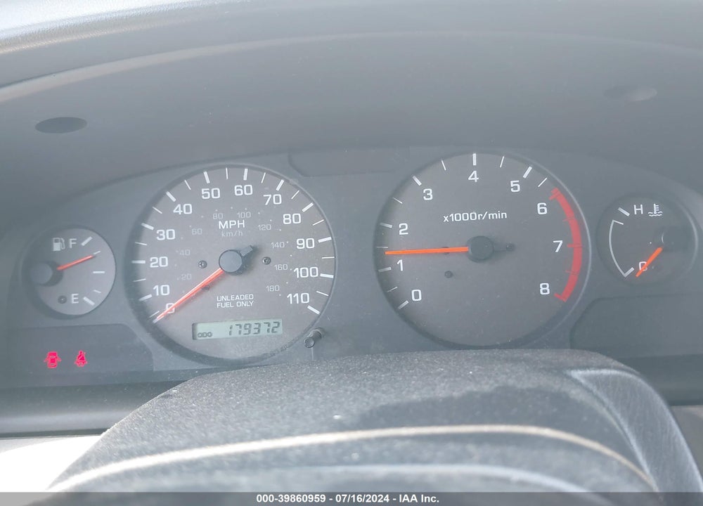 2000 NISSAN XTERRA SE/XE VIN: 5N1ED28TXYC561249