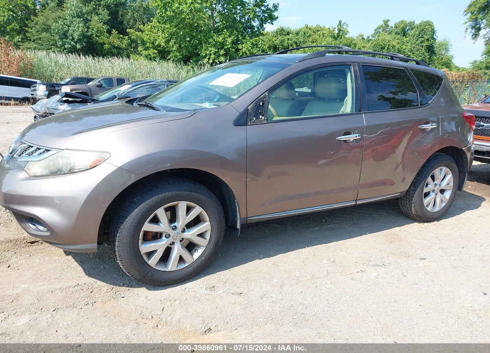 2011 NISSAN MURANO SL VIN: JN8AZ1MW3BW188371
