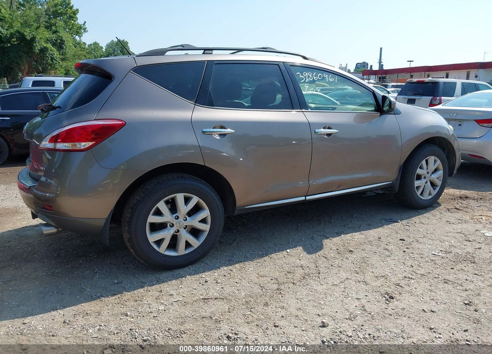 2011 NISSAN MURANO SL VIN: JN8AZ1MW3BW188371