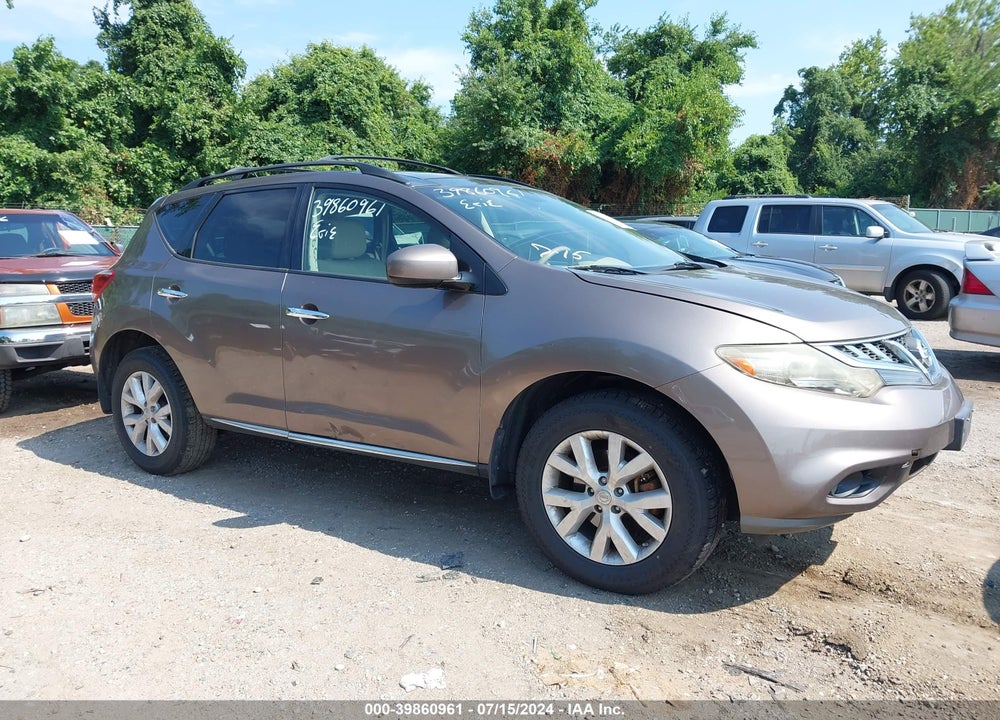 2011 NISSAN MURANO SL VIN: JN8AZ1MW3BW188371