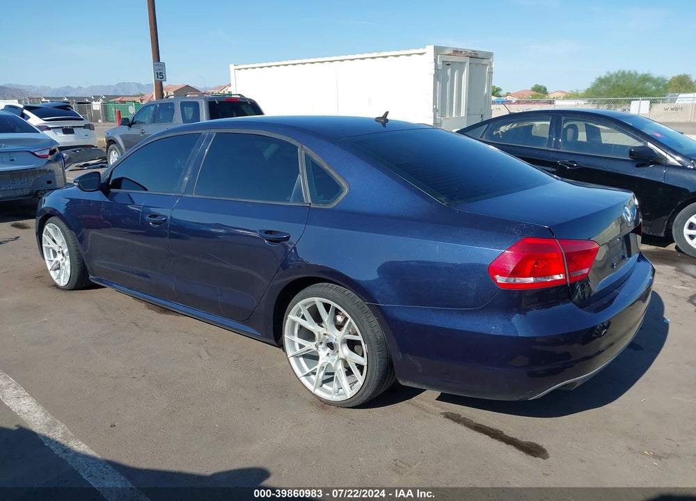 2012 VOLKSWAGEN PASSAT 2.5L S VIN: 1VWAP7A35CC067002