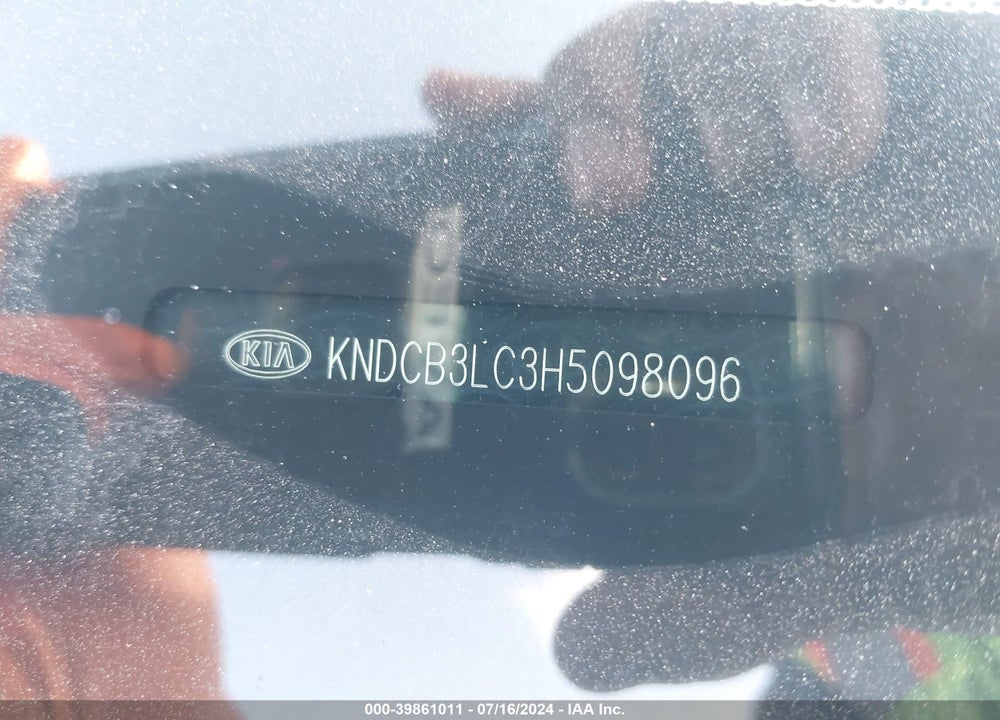 2017 KIA NIRO LX VIN: KNDCB3LC3H5098096