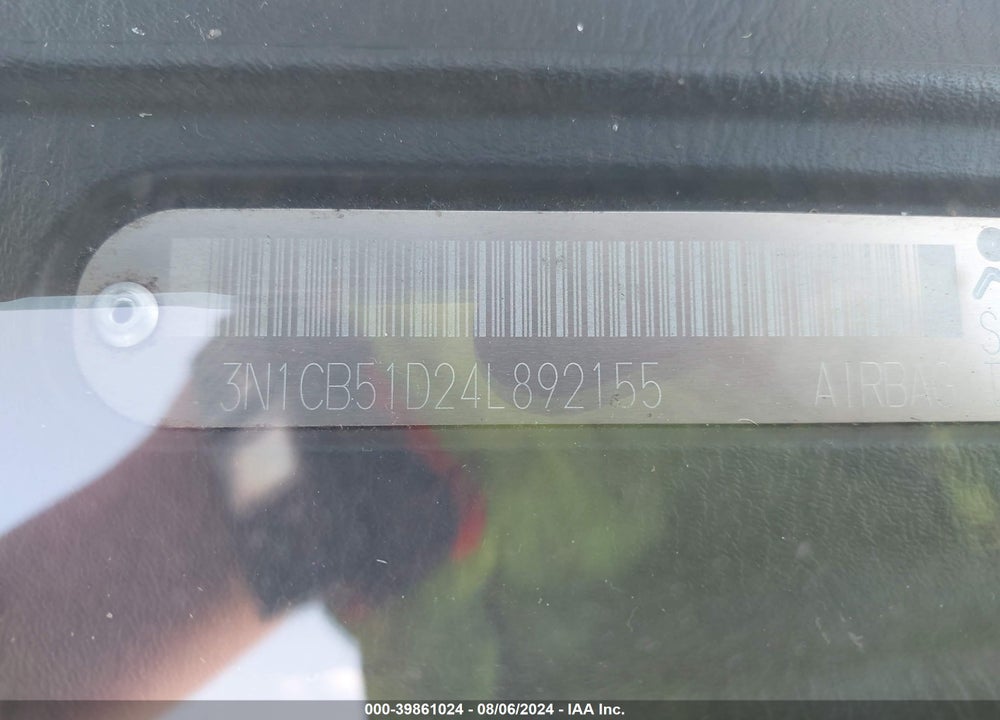 2004 NISSAN SENTRA 1.8S VIN: 3N1CB51D24L892155