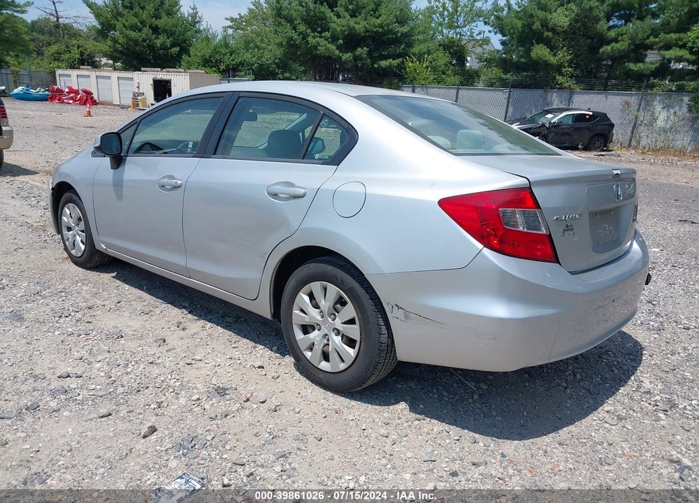 2012 HONDA CIVIC LX VIN: 2HGFB2F50CH305292