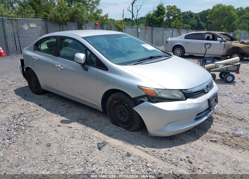 2012 HONDA CIVIC LX VIN: 2HGFB2F50CH305292