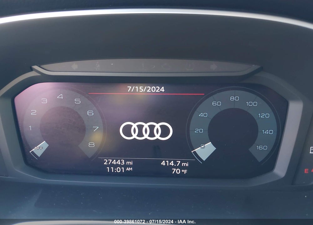 2022 AUDI Q3 PREMIUM PLUS 45 TFSI S LINE QUATTRO TIPTRONIC VIN: WA1EECF33N1004453