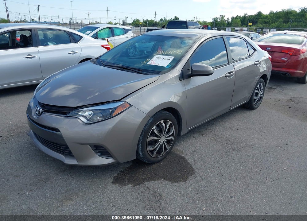 2016 TOYOTA COROLLA LE VIN: 5YFBURHE0GP457828