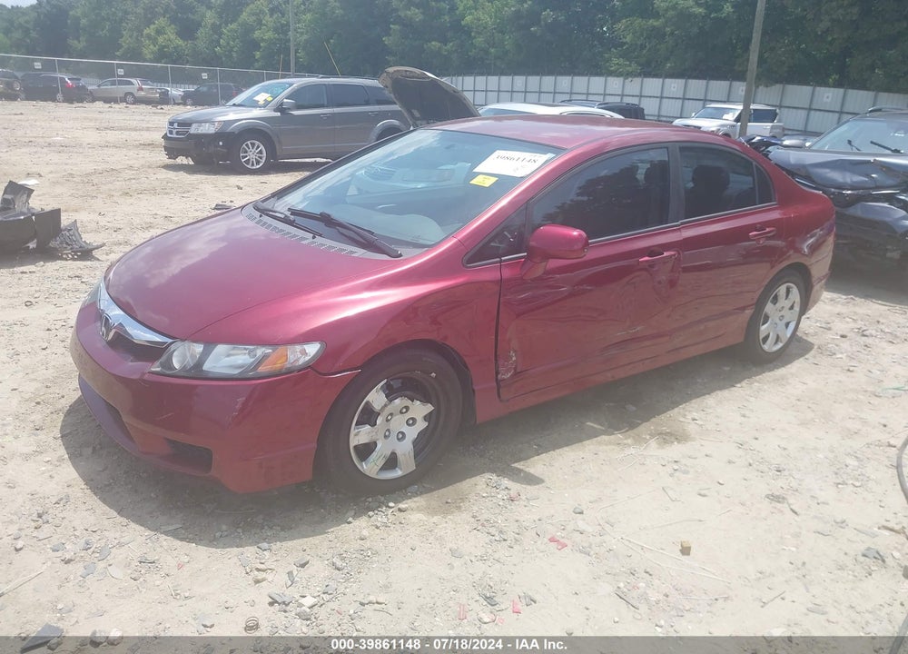 2010 HONDA CIVIC LX VIN: 19XFA1F51AE085827