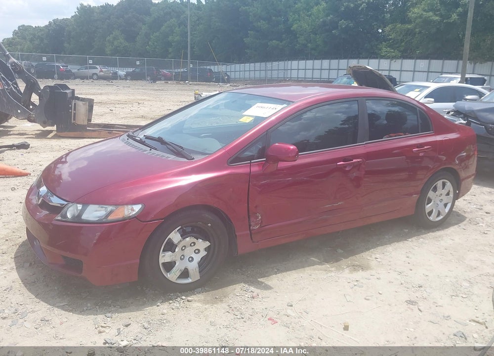 2010 HONDA CIVIC LX VIN: 19XFA1F51AE085827