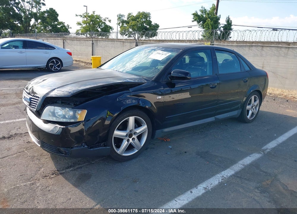 2002 AUDI A4 1.8T VIN: WAULC68EX2A230503