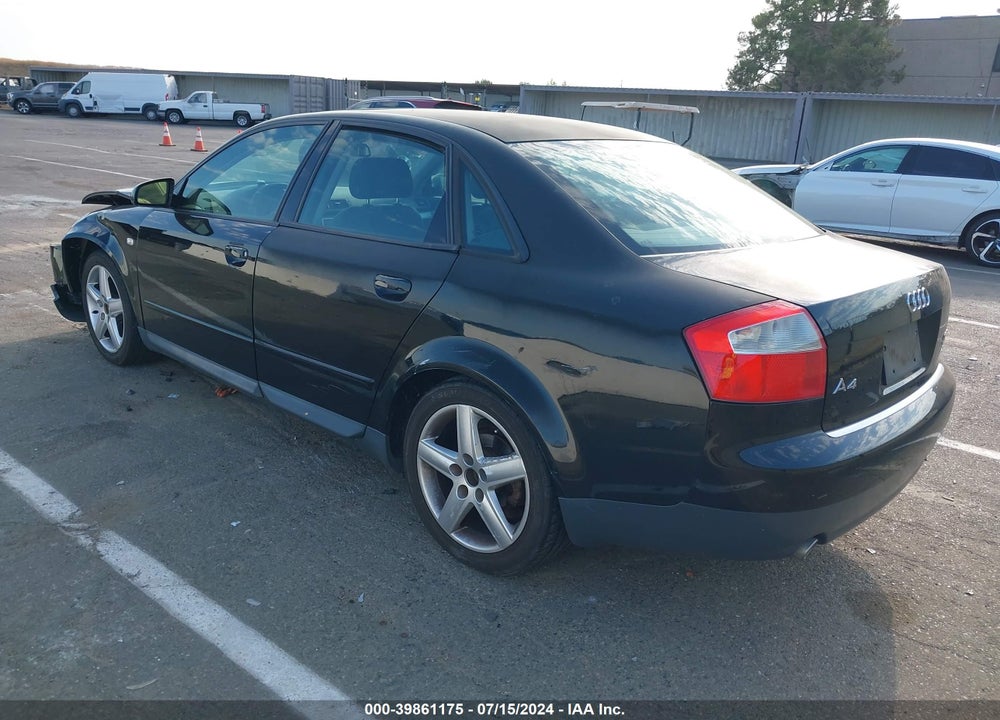 2002 AUDI A4 1.8T VIN: WAULC68EX2A230503