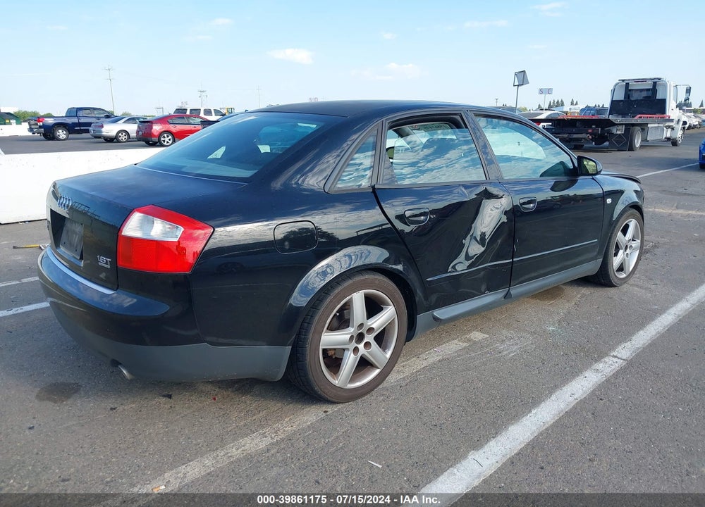 2002 AUDI A4 1.8T VIN: WAULC68EX2A230503