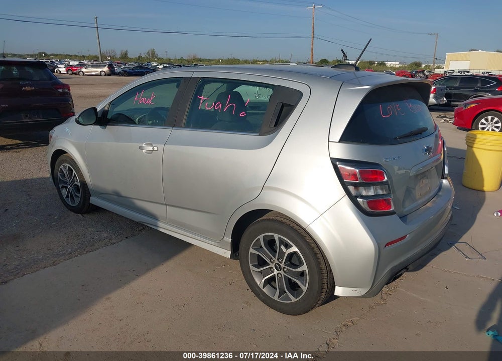 2020 CHEVROLET SONIC VIN: 1G1JD6SB2L4101024