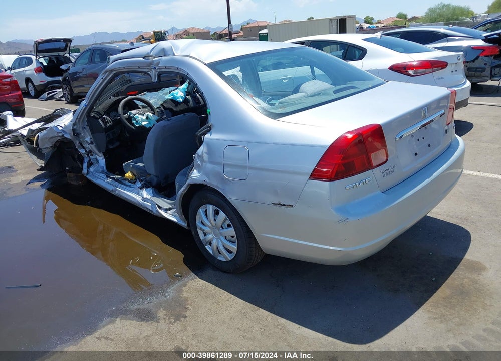2002 HONDA CIVIC LX VIN: 1HGES16542L029819