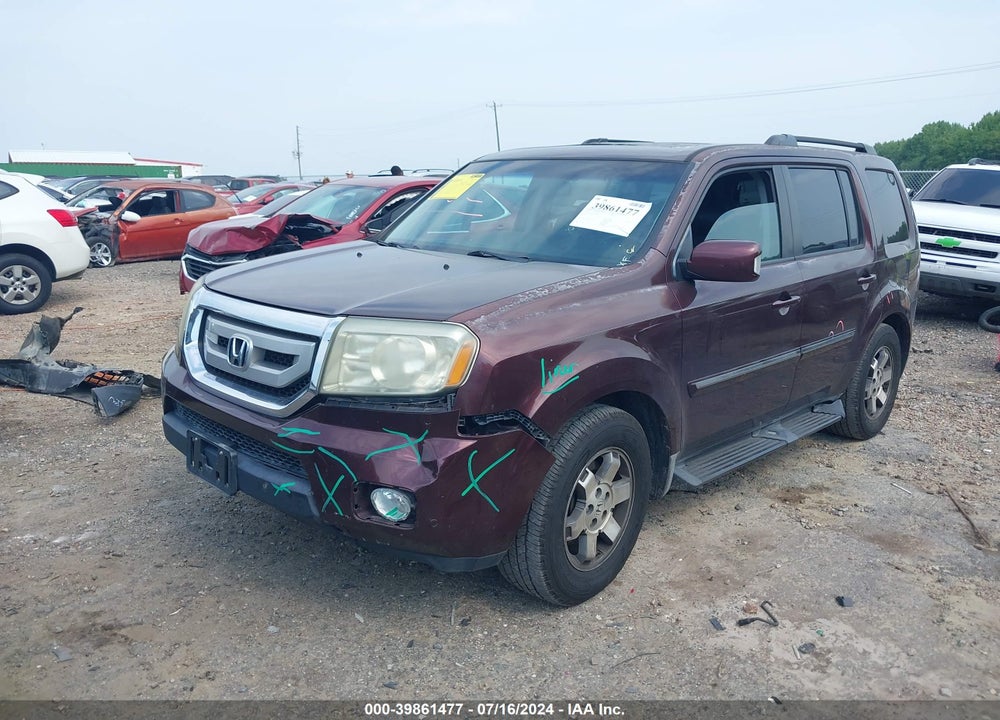 2010 HONDA PILOT TOURING VIN: 5FNYF3H9XAB002587