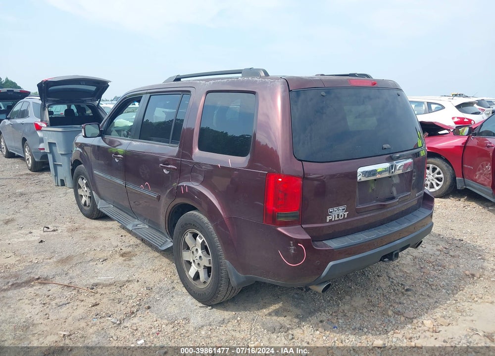 2010 HONDA PILOT TOURING VIN: 5FNYF3H9XAB002587