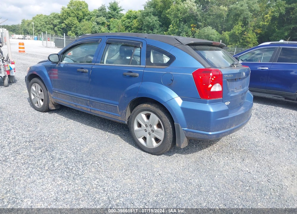 2007 DODGE CALIBER SXT VIN: 1B3HB48B07D571499