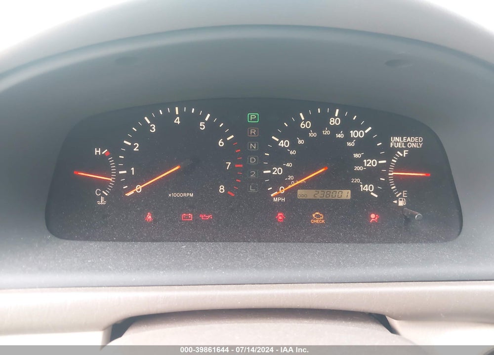 2000 LEXUS ES 300 VIN: JT8BF28GXY5085074