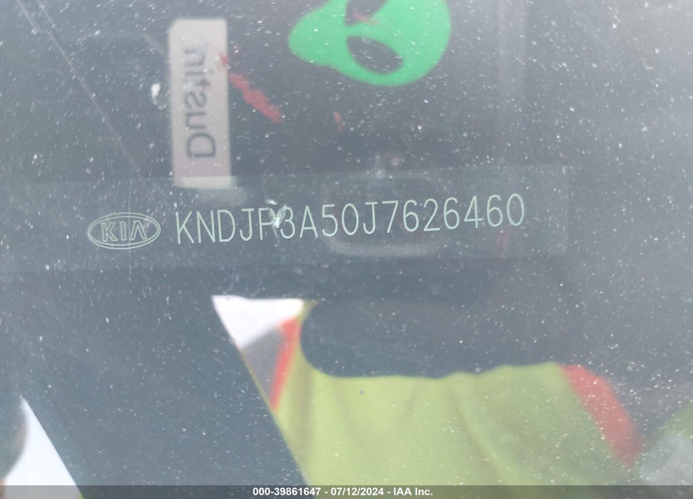 2018 KIA SOUL VIN: KNDJP3A50J7626460