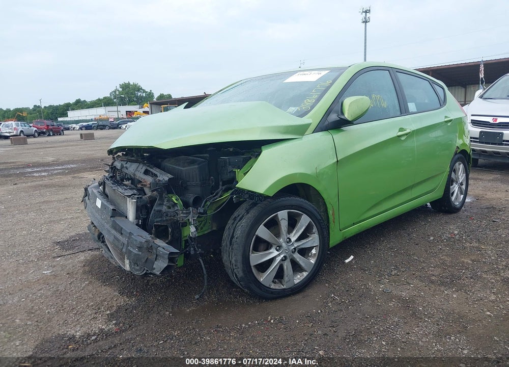 2012 HYUNDAI ACCENT SE VIN: KMHCU5AE6CU030749