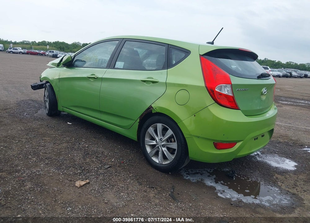 2012 HYUNDAI ACCENT SE VIN: KMHCU5AE6CU030749