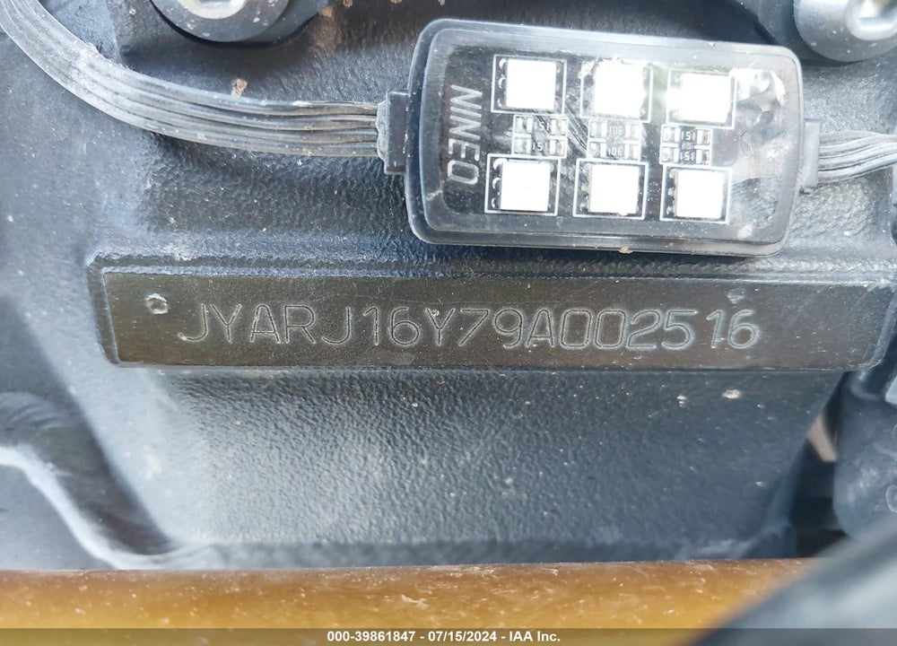 2009 YAMAHA YZFR6 C VIN: JYARJ16Y79A002516