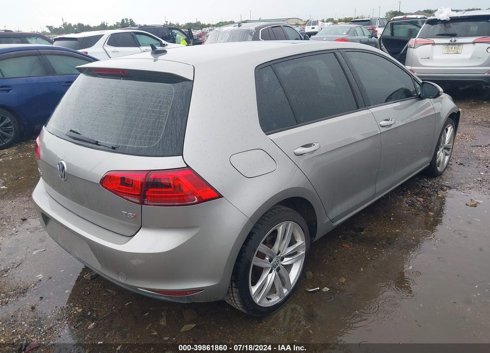 2015 VOLKSWAGEN GOLF TSI SEL 4-DOOR VIN: 3VW217AU8FM020208