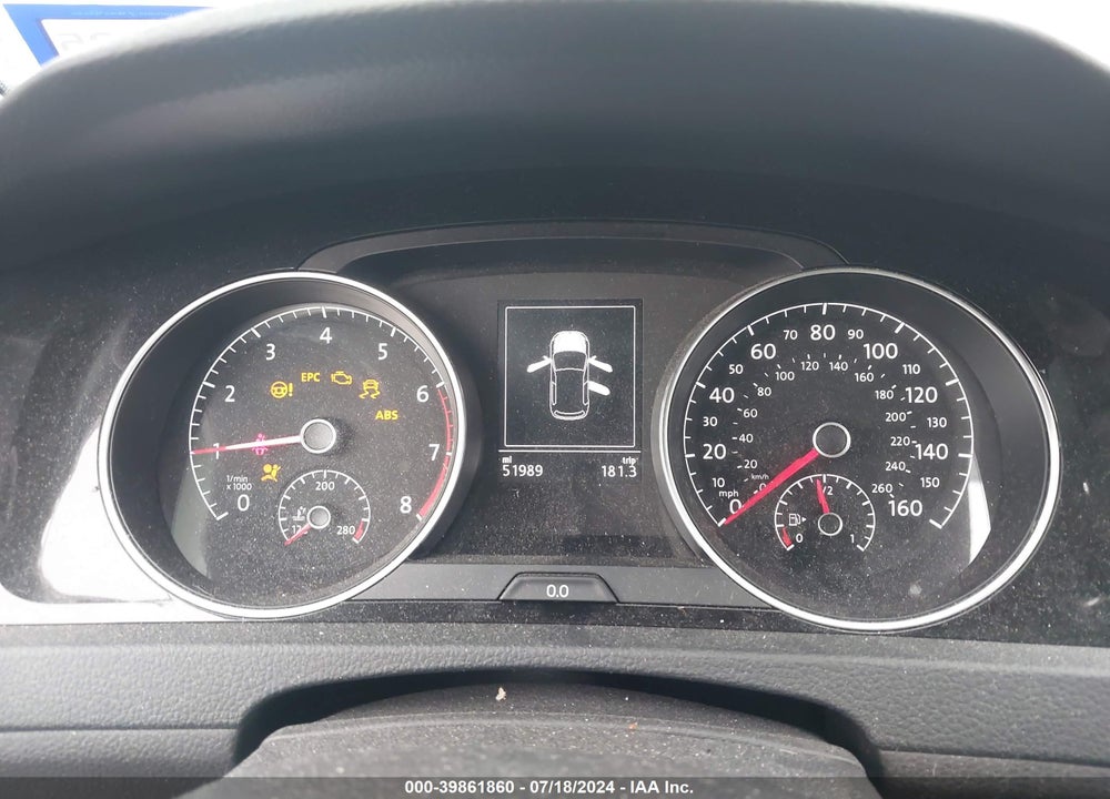 2015 VOLKSWAGEN GOLF TSI SEL 4-DOOR VIN: 3VW217AU8FM020208