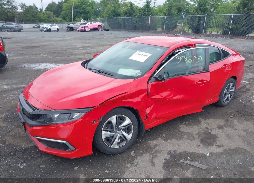 2020 HONDA CIVIC LX VIN: 2HGFC2F6XLH570601