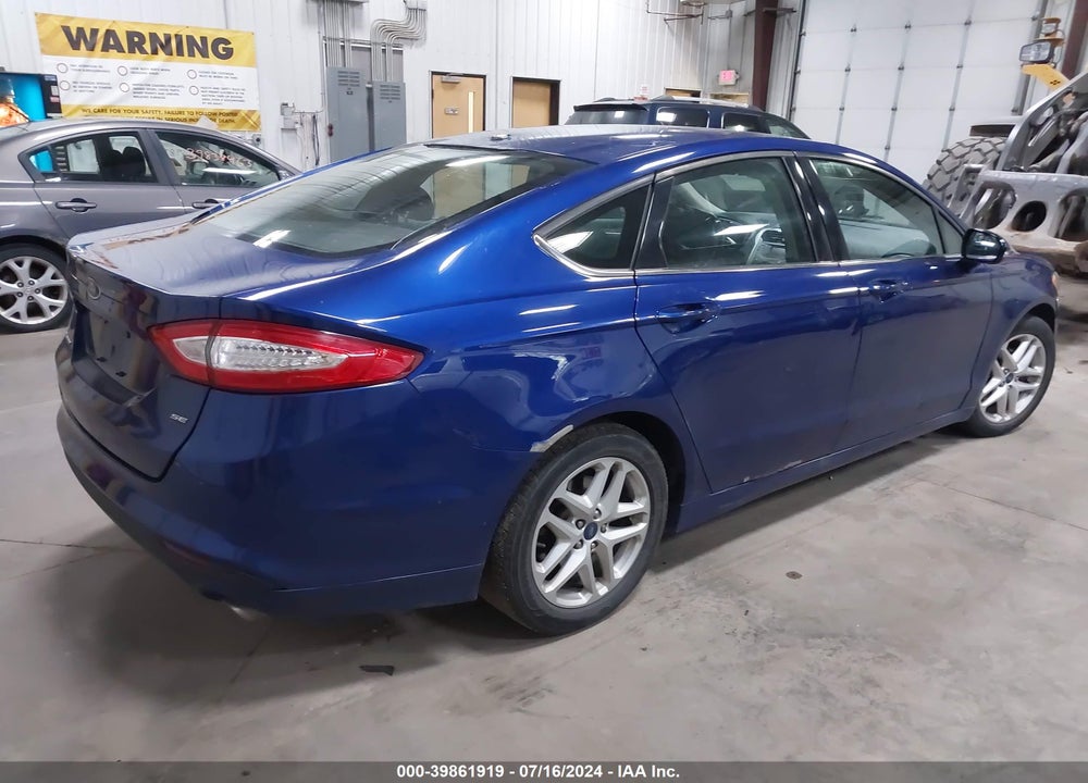 2016 FORD FUSION SE VIN: 3FA6P0H73GR218828
