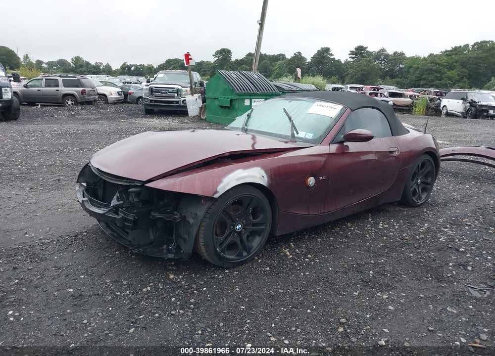 2003 BMW Z4 3.0I VIN: 4USBT53493LT20586