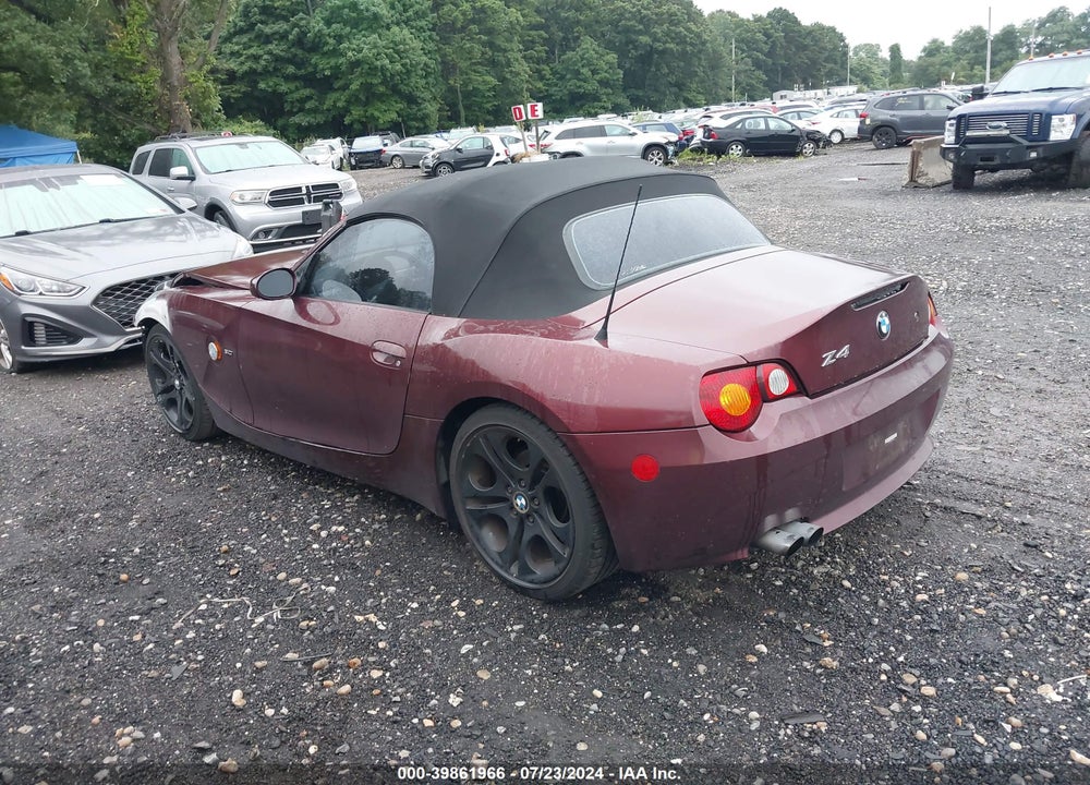 2003 BMW Z4 3.0I VIN: 4USBT53493LT20586